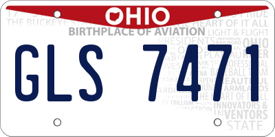 OH license plate GLS7471