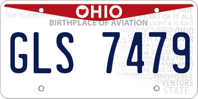 OH license plate GLS7479