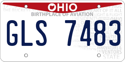 OH license plate GLS7483