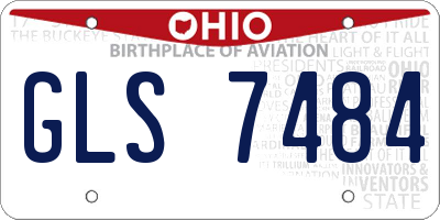 OH license plate GLS7484