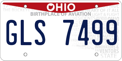 OH license plate GLS7499