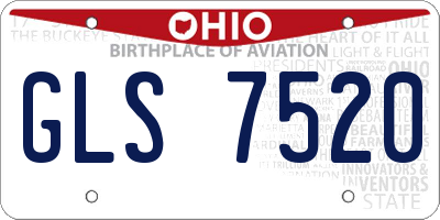 OH license plate GLS7520