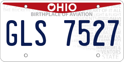 OH license plate GLS7527