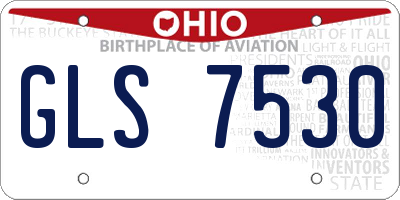 OH license plate GLS7530