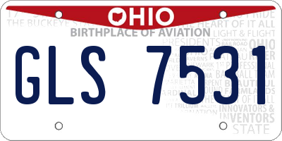 OH license plate GLS7531
