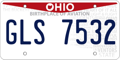 OH license plate GLS7532