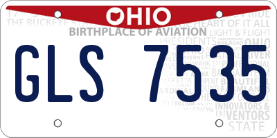 OH license plate GLS7535