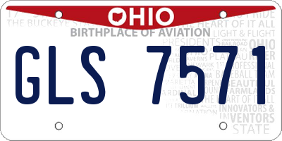 OH license plate GLS7571