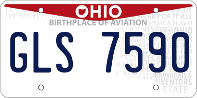 OH license plate GLS7590