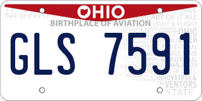 OH license plate GLS7591
