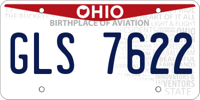 OH license plate GLS7622