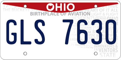 OH license plate GLS7630