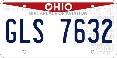 OH license plate GLS7632