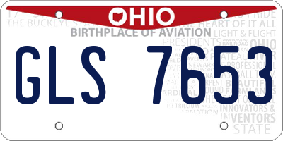 OH license plate GLS7653