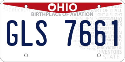 OH license plate GLS7661