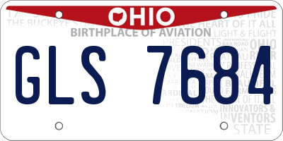 OH license plate GLS7684