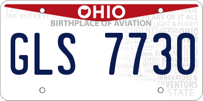 OH license plate GLS7730