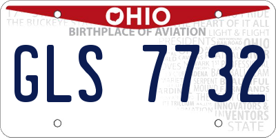 OH license plate GLS7732