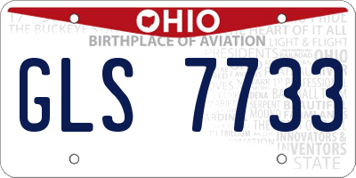 OH license plate GLS7733