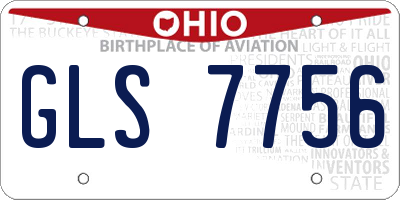 OH license plate GLS7756