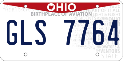 OH license plate GLS7764
