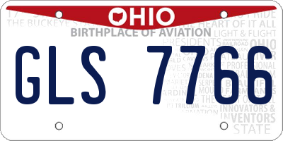 OH license plate GLS7766