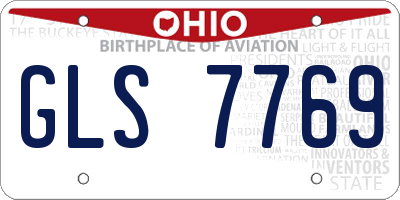 OH license plate GLS7769