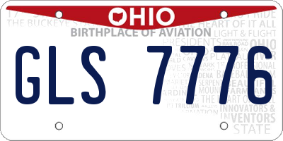 OH license plate GLS7776
