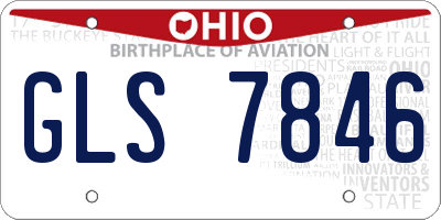 OH license plate GLS7846