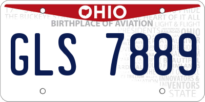 OH license plate GLS7889