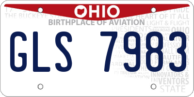 OH license plate GLS7983