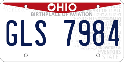 OH license plate GLS7984