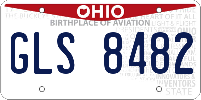 OH license plate GLS8482