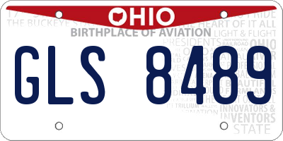 OH license plate GLS8489