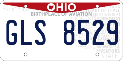 OH license plate GLS8529