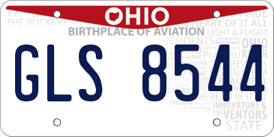 OH license plate GLS8544