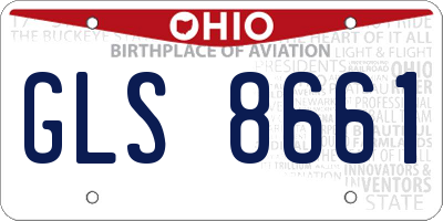 OH license plate GLS8661