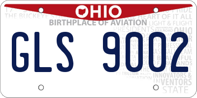 OH license plate GLS9002