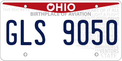 OH license plate GLS9050