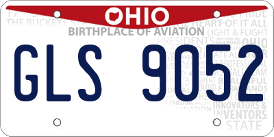OH license plate GLS9052