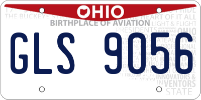 OH license plate GLS9056