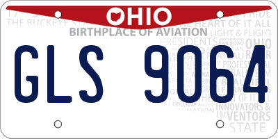OH license plate GLS9064