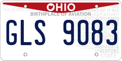 OH license plate GLS9083