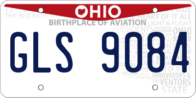 OH license plate GLS9084