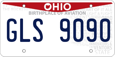 OH license plate GLS9090