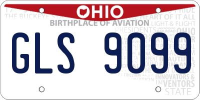 OH license plate GLS9099