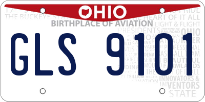 OH license plate GLS9101