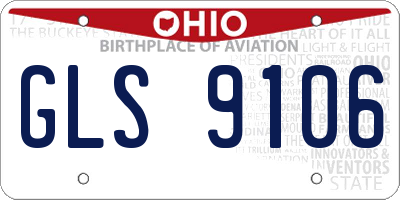OH license plate GLS9106