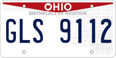 OH license plate GLS9112