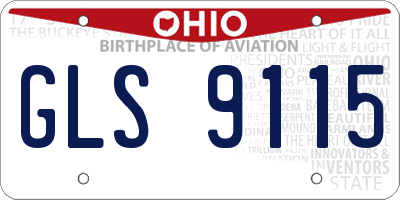 OH license plate GLS9115